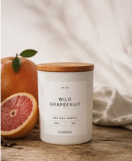 Wild Grapefruit, Świece Sojowe